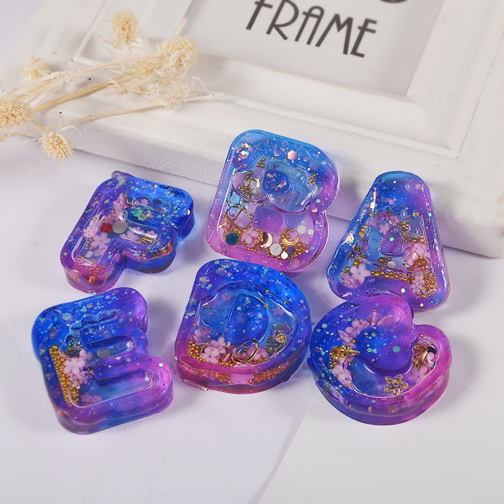 DIY Resin Art Ice Cream Letter - Resin Art Letter Keychain ulasan dan harga