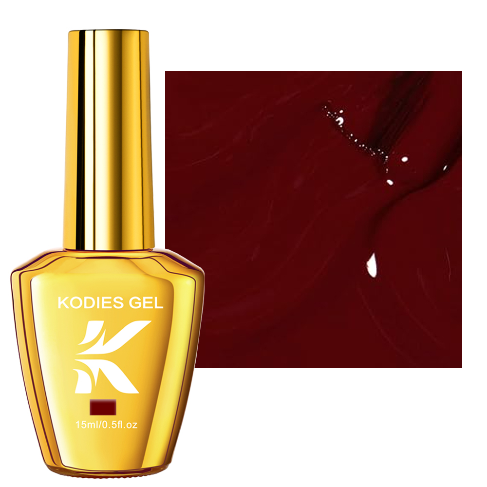 KODIES GEL Burgundy Red Gel Na - Uv Lamp Nail Resin ulasan dan harga