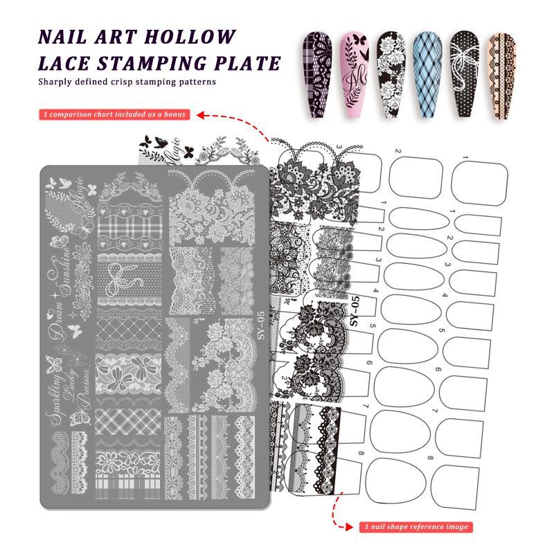 New Reusable Nail Art Transfer - Resin Art Template ulasan dan harga