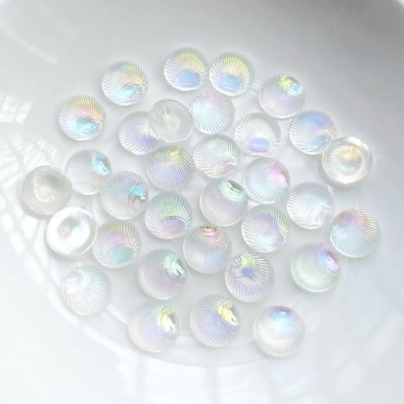 100pcs Circular shells 3d Jewe - Resin Art Earrings Design ulasan dan harga