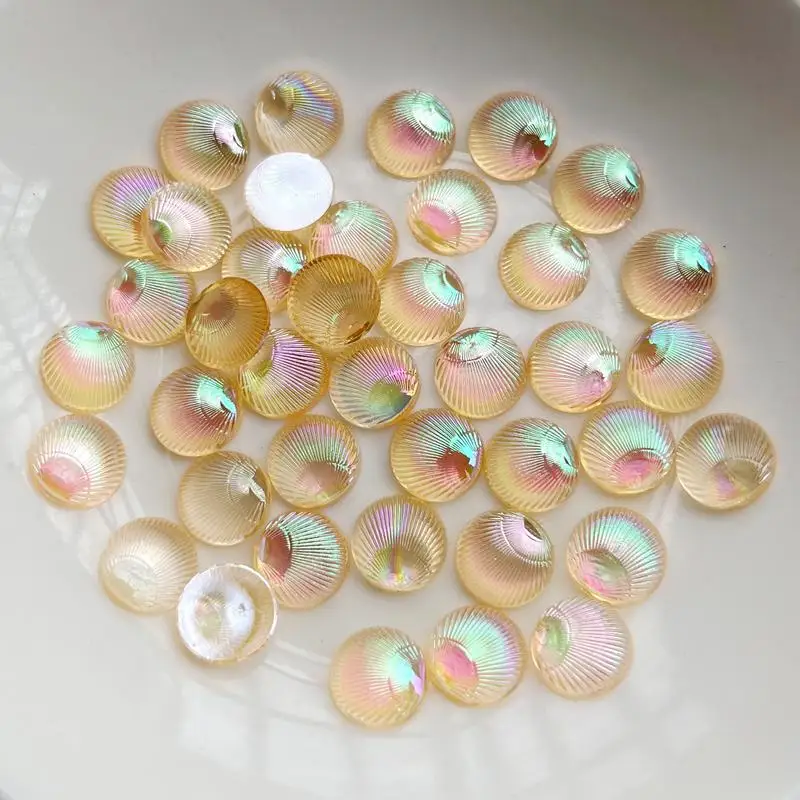 100pcs Circular shells 3d Jewe - Resin Art Earrings Design ulasan dan harga