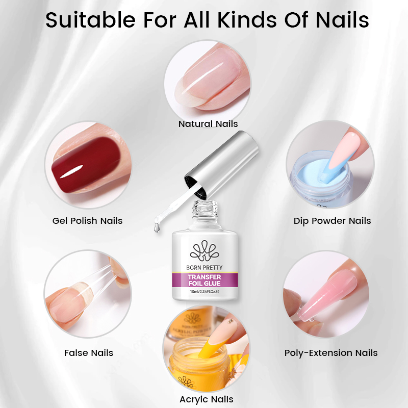 BORN PRETTY Nail Foil Glue Gel - Uv Lamp Nail Resin ulasan dan harga