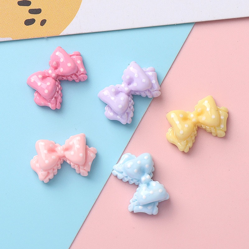7 Colors Mini Bow Resin Charms - Resin Art Phone Case ulasan dan harga
