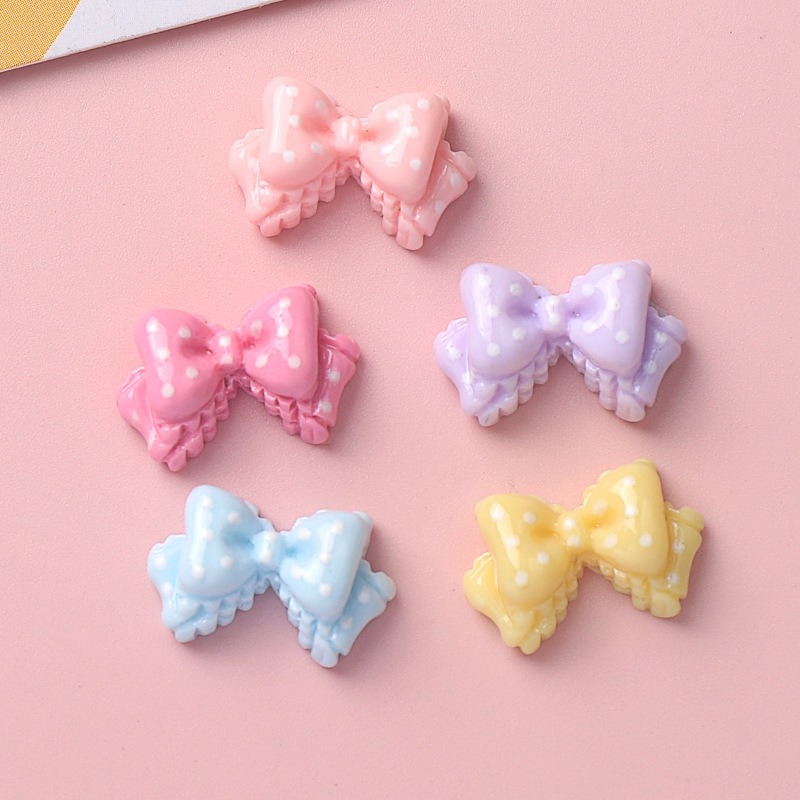 7 Colors Mini Bow Resin Charms - Resin Art Phone Case ulasan dan harga